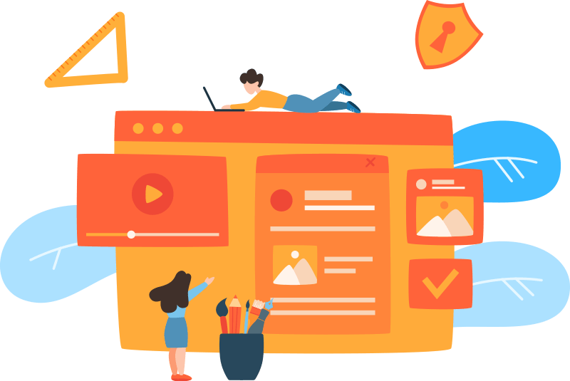 Airport transfer illustration